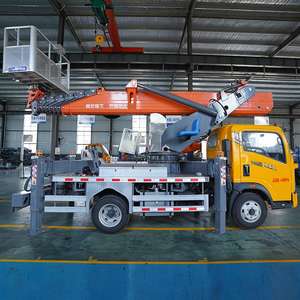25 मीटर 28 मीटर ऊंचाई वाले ऑपरेशन ट्रक हवाई कार्य वाहन टेलीस्कोपिक बूट लिफ्ट - Product Image 3
