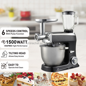 <span class=keywords><strong>Robot</strong></span> culinaire multifonctionnel Sohef 6-<span class=keywords><strong>en</strong></span>-1 <span class=keywords><strong>avec</strong></span> batteur sur socle 8L, moteur <span class=keywords><strong>en</strong></span> cuivre 1500W, pétrin et hachoir à viande - Product Image 6