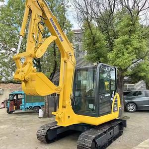 Mini-excavatrice sur chenilles Komatsu PC56 en excellent état, 5,6 tonnes, moteur d'occasion, engrenage 35 kW, puissance testée et inspectée, vente - Product Image 5