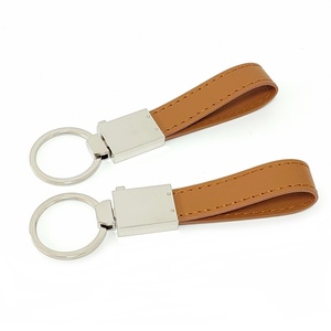 Vente en gros de meilleurs souvenirs, cadeaux personnalisés, porte-clés en métal gravé avec logo, porte-clés en cuir véritable coloré personnalisé - Product Image 4