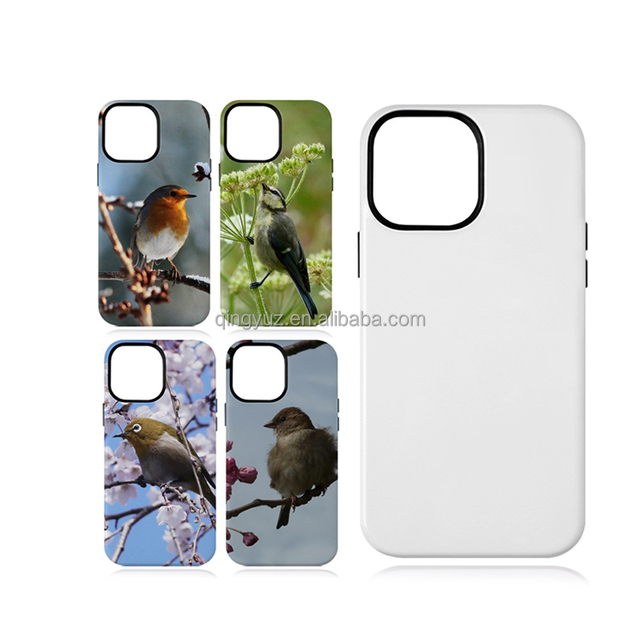 Wholesale Price 3D 2in1 Sublimation Glossy Matt PC Phone Case for iPhone 16/16 Plus/15 Pro Max/14/13 Blank 3D Design Perfect Fit
