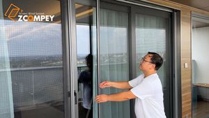 <span class=keywords><strong>Moustiquaire</strong></span> en alliage d'aluminium moderne <span class=keywords><strong>pour</strong></span> une utilisation polyvalente <span class=keywords><strong>avec</strong></span> boîte à mailles détachable unique - Product Image 2