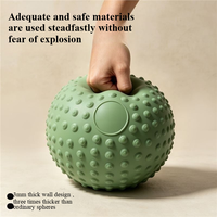 Ballon de massage en PVC pour yoga et pilates, surface antidérapante, facile à nettoyer, mini ballon d'exercice pour tonifier le ventre, diamètre 25 cm