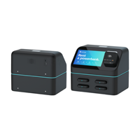 Estación de Carga Portátil de 4 Ranuras para Dispositivos Móviles, con Pantalla LCD Publicitaria, Terminal POS, Material ABS Ignífugo, para Laptop