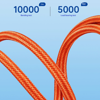 Câble de connexion Type-C multifonction à 9 cœurs, câble de données à connexion double Type-C ultra-rapide