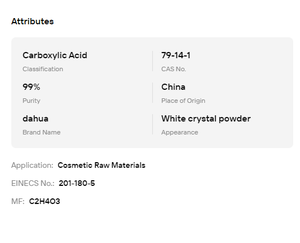 Factory Supply 99% Glycolic Acid Powder Cosmetic <b>Raw</b> Material for Skin Whitening Brightening - Product Image 6