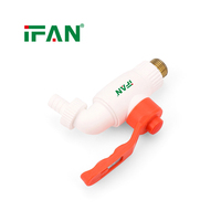 Robinet d'eau en plastique PPR IFAN, 1/2 3/4 pouce, vanne de plomberie résistante à la pression, système à longue poignée, robinet PPR
