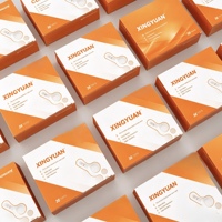 Boîte de test rapide en carton rigide orange et blanc de luxe personnalisée avec estampage à chaud, gaufrage et laminage mat pour diagnostic médical