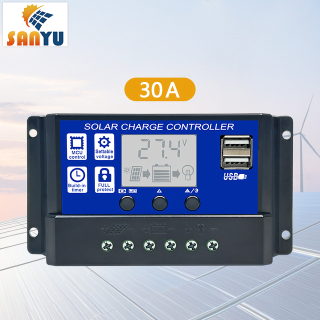 30A Solar charging controller