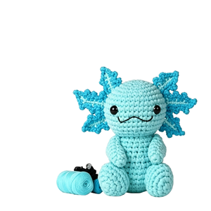 Kit <span class=keywords><strong>de</strong></span> Ganchillo <span class=keywords><strong>Amigurumi</strong></span> <span class=keywords><strong>de</strong></span> Axolotl para Principiantes, Hilo <span class=keywords><strong>de</strong></span> Algodón Leche <span class=keywords><strong>de</strong></span> 4 Cabos 1/8NM, Suministros Completos <span class=keywords><strong>de</strong></span> Ganchos, Kit <span class=keywords><strong>de</strong></span> Manualidades DIY para Muñecas, Venta al por Mayor OEM - Product Image 1