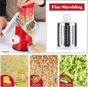 เครื่องหั่นผักผลไม้ 3 in 1 แบบหมุนมือ พร้อมที่ขูดชีสและเครื่องบดอาหาร - Product Image 3