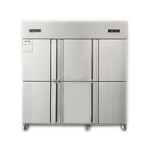 Congélateur vertical commercial SPM Réfrigérateur 6 portes en acier inoxydable - Product Image 2