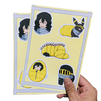 Étiquettes en papier auto-adhésives, impression personnalisée, feuille d'autocollants découpés