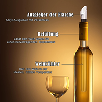 Bâtonnet refroidisseur de bouteille de vin et de liqueur en acier inoxydable écologique avec logo personnalisé pour la vente en gros – Accessoires de bar couleur personnalisée