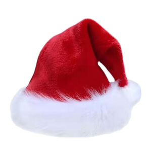 JH Custom <strong>Christmas</strong> <strong>Hat</strong> Cap Pom-pom With Print Embroidery Logo Wholesale Warm Velvet Black Blue Red Green Winter Santa <strong>Hats</strong> - Product Image 1