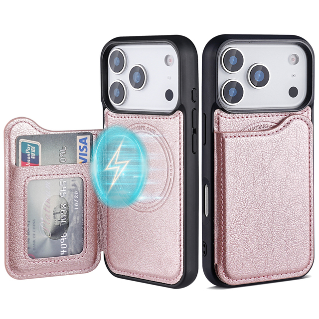 Wholesale Multifunctional PU Leather With Card Slot Phone Case for iPhone 17 Pro Max Magnetic Flip Wallet Case for iPhone 17