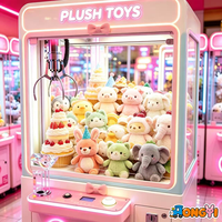 Peluches de 8 pouces pour machine à griffes, lot de peluches douces, prix d'arcade, jouets de centre de jeux, jouets de carnaval, petits jouets en peluche assortis