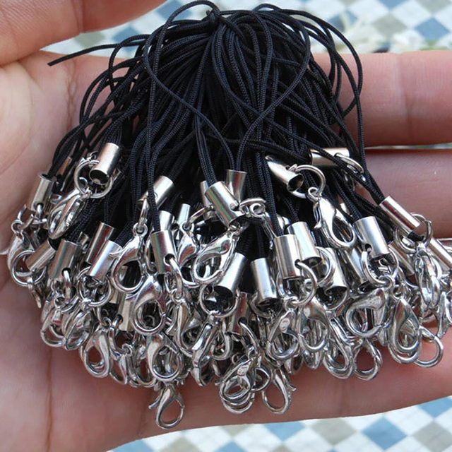 Mobile Phone Color Lanyard Nylon Lanyards Key Wristlet Key Lanyard Keychain for Keys Phone Charms Mobile Phones