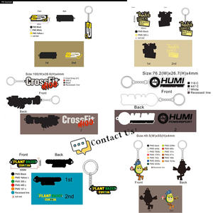 Bán Buôn Làm Phim Hoạt Hình Tùy Chỉnh 2D Khuôn Mềm PVC Nhựa 3D Khuôn Logo Nhân Vật Keychain - Product Image 2