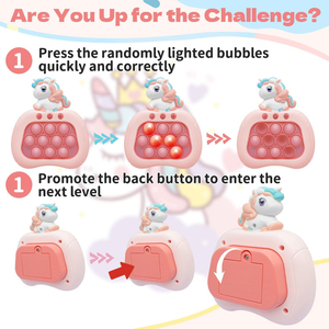 Regali di Compleanno <span class=keywords><strong>per</strong></span> Bambini, Gioco Portatile Quick Fast Push Puzzle, Giocattolo Luminoso Antistress, Divertente Gioco Sensoriale Pop Bubble - Product Image 5