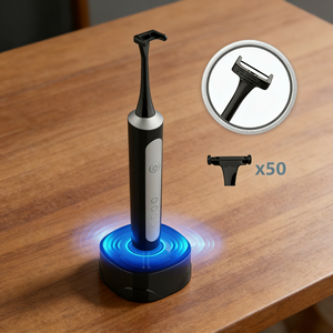 Electric Dental Flosser Z5 50 With Tongue Scraper Wireless Rechargeable For Teeth Care Personal Oral Hygiene - Product Image 1