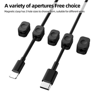 Penyangga Headphone Magnetik Silikon Merek Dibaigou Terlaris, Penjepit Kabel Meja Perekat, Pengatur Kabel OEM LOGO, Manajemen Kabel