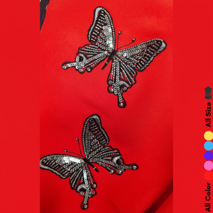 Luxury Customized 3D Rhinestone and Sequin <b>Beaded</b> Patch Hand Embroidered DIY <b>Garment</b> Decoration - Product Image 1