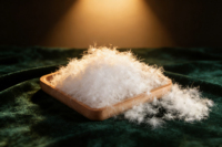 Plumes d'oie blanches 95% nouvelle norme nationale, grappes volumineuses, haute capacité de gonflage, lavables, matière première pour vêtements et literie, directement de l'usine