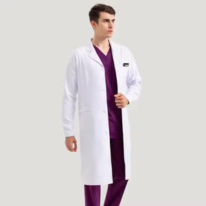 Usine en gros antipoussière et antistatique propre coton et polyester blouse de laboratoire blanche docteur blouse de laboratoire à manches longues blouses de laboratoire - Product Image 5