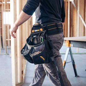 Échantillon gratuit : Sacoche à outils pour électricien, robuste, 26 poches, sac à outils portable pour hommes, réglable - Product Image 6