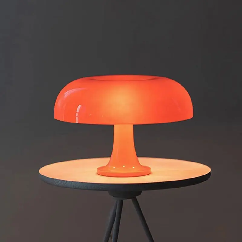 Factory Acrylic High Light Orange Mushroom Lamp Colorful Night Light Led Table Lamp