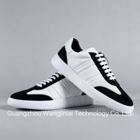 Sneakers décontractées pour hommes de créateurs italiens, élégantes, plates, de luxe, en cuir et daim cousus à la main, pour les voyages et la marche en plein air