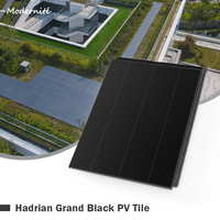 Tuiles solaires en verre de type N à film mince écologiques, BIPV intégré, toit résidentiel isolé à faible teneur en carbone