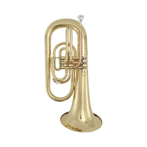 <span class=keywords><strong>Euphonium</strong></span> Bb plat en laiton laqué or, <span class=keywords><strong>prix</strong></span> d'usine professionnel - Product Image 1