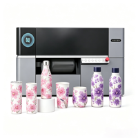 Printer UV Silinder Rotary 360 untuk Pencetakan Kustom pada Besi, Plastik, Kaca, Logam, Pot, Tumbler, Botol