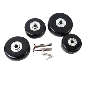 Roulettes de valise 360° pivotantes en polyuréthane, 4 roues, 50 mm, avec sécurité TSA, pour mini-bagages, en plastique - Product Image 6