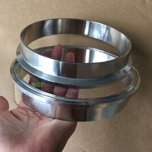 Fabrika fiyat paslanmaz çelik 304 SS sıhhi <span class=keywords><strong>5</strong></span> "6" üçlü kelepçe geçme burç TC yonca halka boru bağlantı parçaları - Product Image 3