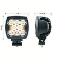 5.5Inch 80W Square LED Work Light IP68 Waterproof 12-48V 5760lm Auxiliary Driving Lamp for Offroad Car Truck Forklift Machinery