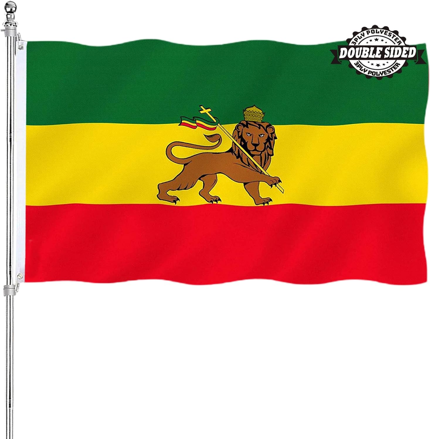 Drapeau Éthiopie Drapeau Lion