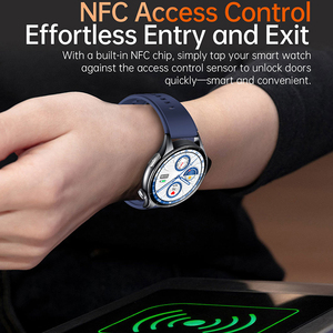 Montre connectée ET458 avec lampe de poche, ECG, surveillance de la température corporelle, suivi du sommeil, suivi sportif, écran AMOLED - Product Image 5