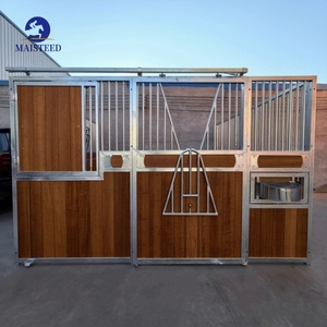 Paneles de Acero Galvanizado para Establos de Caballos, Establos Portátiles Prefabricados para Exteriores con Techo para Uso Temporal - Product Image 2