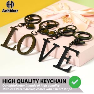 Stile europeo americano nuovo 26 alfabeto portachiavi a forma di cuore in acciaio inossidabile ciondolo Versatile <span class=keywords><strong>chiave</strong></span> decorazione personalizzata - Product Image 4