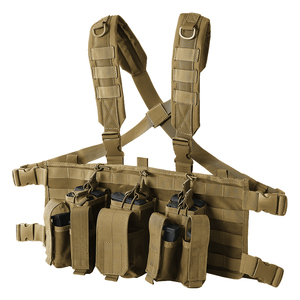 Chaleco Táctico con Bolsas para Cargadores Extraíbles, Panel MOLLE Personalizable, Arnés Modular para Equipo - Product Image 2