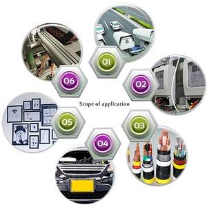 US Oem Lot de 6 rubans isolants en vinyle de 0.7 pouces par 30 pieds Ruban électrique en PVC avec adhésif sensible à la pression de différentes couleurs - Product Image 5