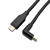 Typ-C Kupfer-Datenkabel USB3.1 16-adrig Gebogener Kopf 20G Übertragung 4K Bildschirmspiegelung PD 60W Schnellladung Volle Funktionalität