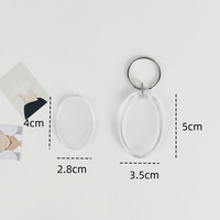 Cadeaux promotionnels en gros mignon porte-clés acrylique vierge personnalisé imprimé personnalisé logo de l'entreprise porte-clés en acrylique