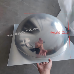 Toptrend 9-Piece Wall Decor <b>Mirror</b> Set 5 Giant Dome Bubble Convex + 4 Flat Acrylic <b>Mirrors</b>-Cutting Shatterproof Seamless <b>Tiling</b> - Product Image 4