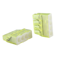 Conectores de Cable Macho/Hembra PC213 de 3 Polos, 24A, 600V, Cobre PC, Caja de Conexiones Compacta para Cable Sólido de 24-12 AWG