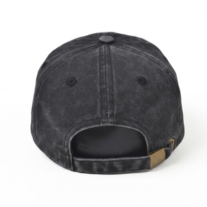 Vintage Streetstyle Distressed Denim Snapback Sporty Embroidery Common Fabric Feature Applicable Baseball <strong>Hat</strong> for Casual Scene - Product Image 4