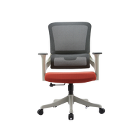 Fourniture d'usine de mobilier de bureau moderne, chaise de bureau ergonomique à mi-dossier réglable en maille